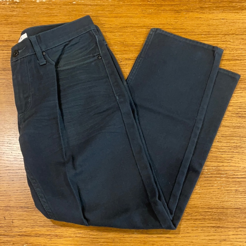 STANDARD CLOTH Men’s Dark Green Cropped Skinny Jeans 31x27